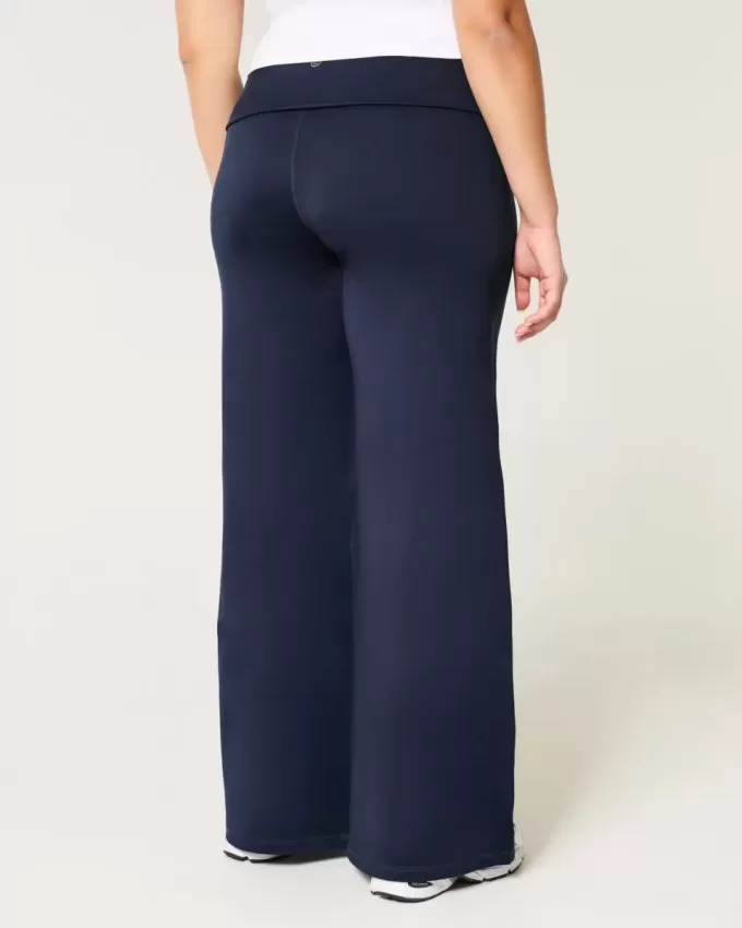 Gilly Hicks Active Recharge Foldover Waist Wide-Leg Pants