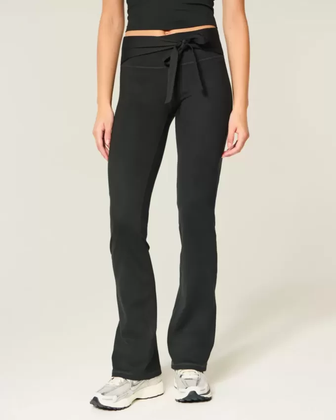 Gilly Hicks Active Recharge Tie-Waist Boot Leggings