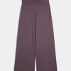Gilly Hicks Active Recharge Wide-Leg Foldover Waist Pants