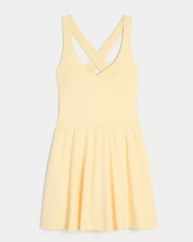 Gilly Hicks Active Recharge Wrap Halter Dress