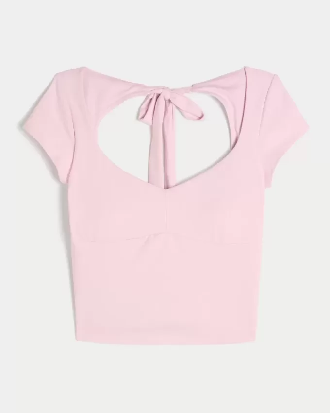 Gilly Hicks Active Tie-Back Ballet Top