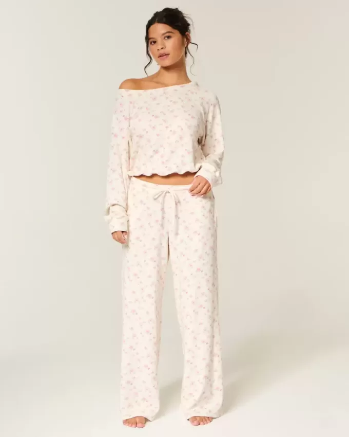 Gilly Hicks Baggy Cozy Waffle Pants