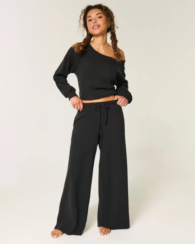 Gilly Hicks Baggy Cozy Waffle Pants