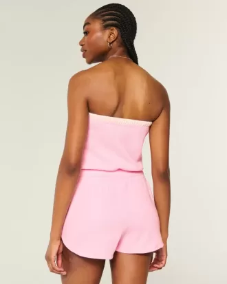 Gilly Hicks Cozy Strapless Waffle Onesie