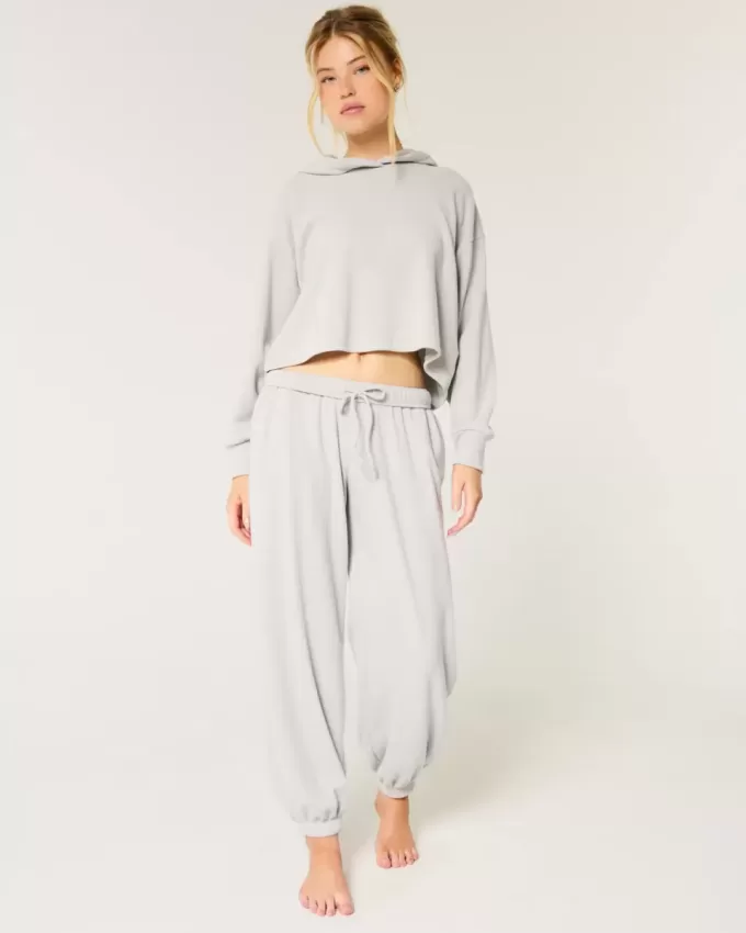 Gilly Hicks Cozy Waffle Baggy Joggers