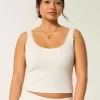 Gilly Hicks Cozy Waffle Lace Trim Tank