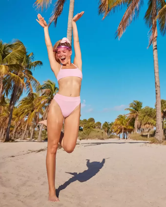 Gilly Hicks Reversible High Leg High Waist Bikini Bottom