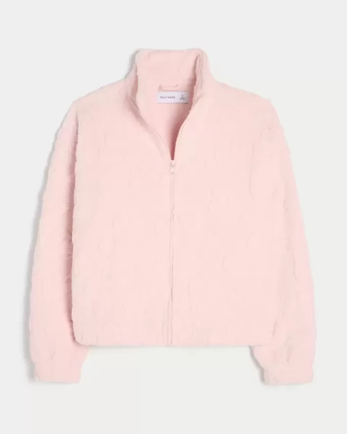 Gilly Hicks Sherpa Zip-Up Top Gilly Hicks Sherpa Zip-Up Top