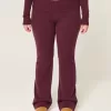Gilly Hicks Sweater-Knit Foldover Waist Boot Pants