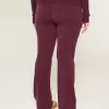 Gilly Hicks Sweater-Knit Foldover Waist Boot Pants