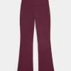 Gilly Hicks Sweater-Knit Foldover Waist Boot Pants