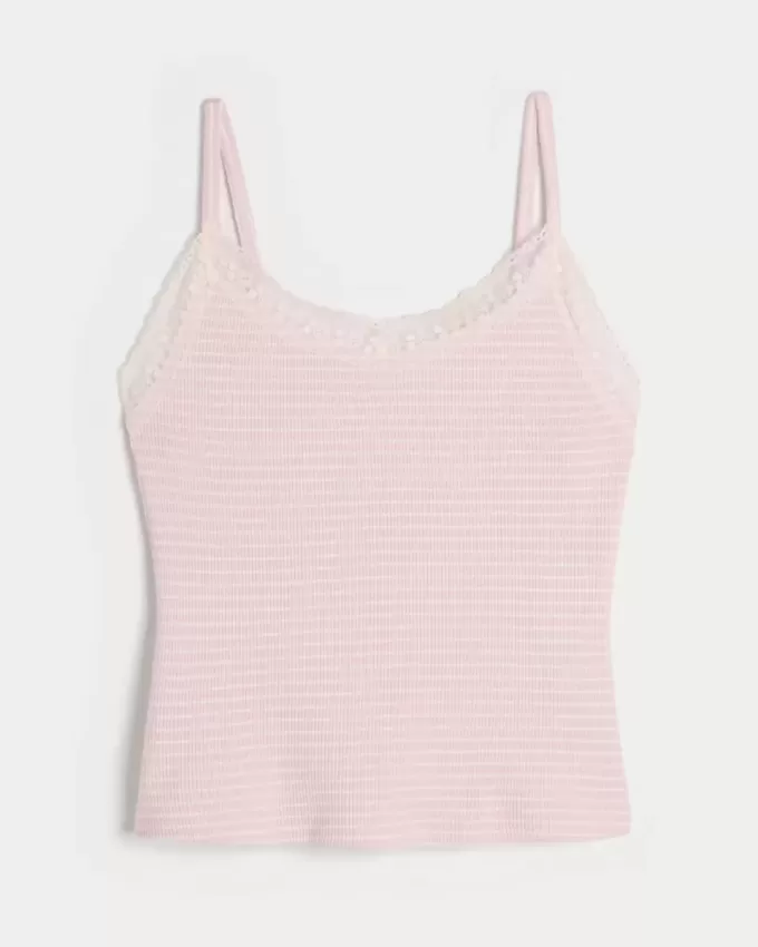 Gilly Hicks Waffle Lace Cami