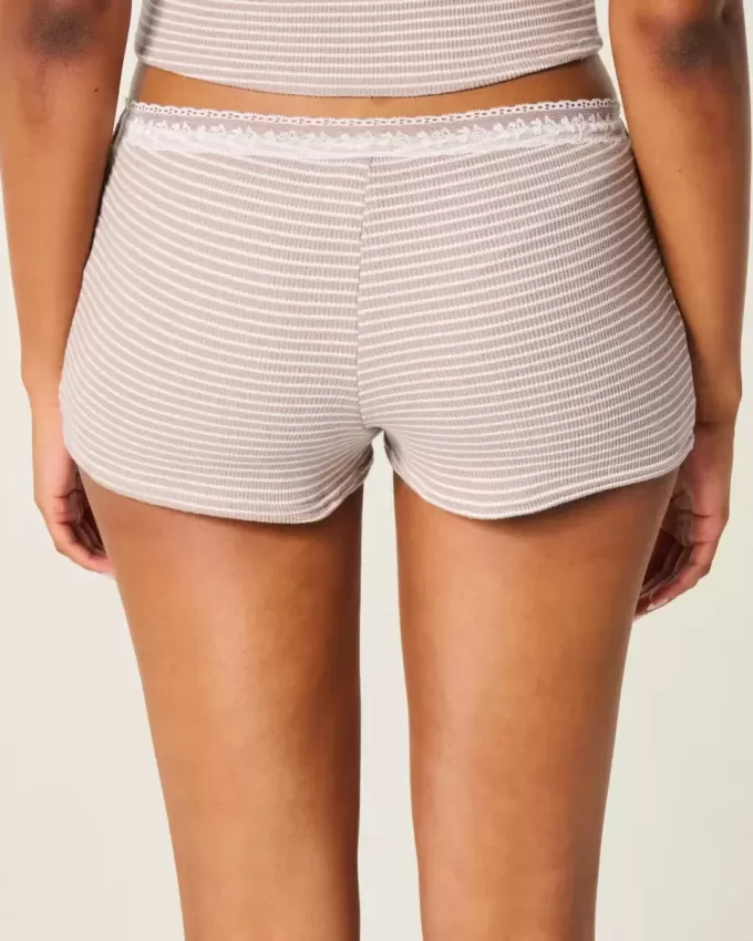 Gilly Hicks Waffle Lace Shortie Shorts