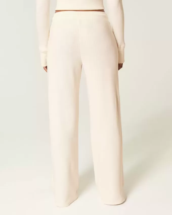 Gilly Hicks Waffle Lace Straight Pants