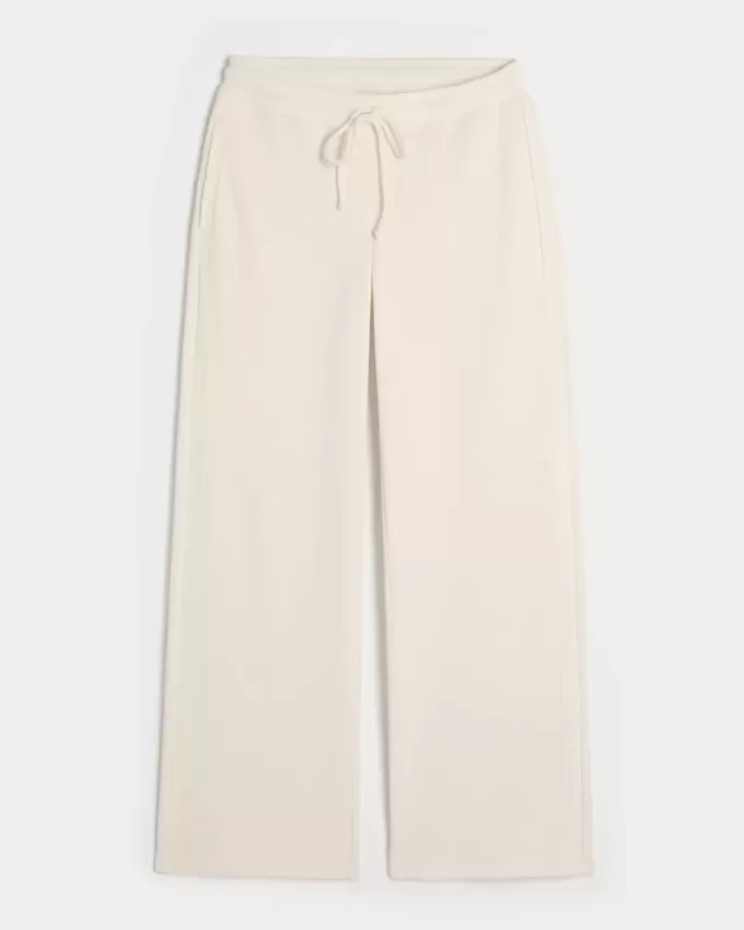 Gilly Hicks Waffle Lace Straight Pants