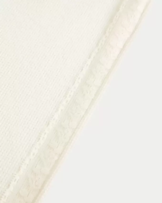 Gilly Hicks Waffle Lace Straight Pants