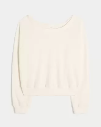 Gilly Hicks Waffle Off-the-Shoulder Top