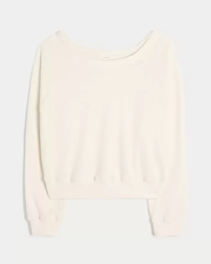 Gilly Hicks Waffle Off-the-Shoulder Top