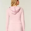Gilly Hicks Waffle Zip-Up Hoodie