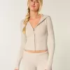 Gilly Hicks Zip-Up Sweater Hoodie