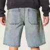 Greased Baggy Jean Shorts