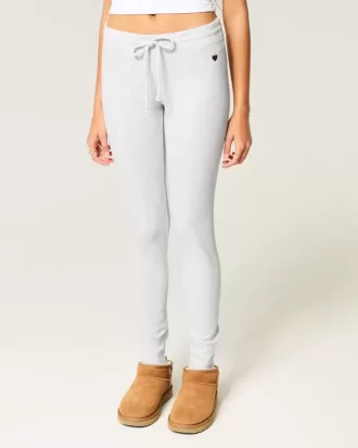 Heart Graphic Fleece Leggings