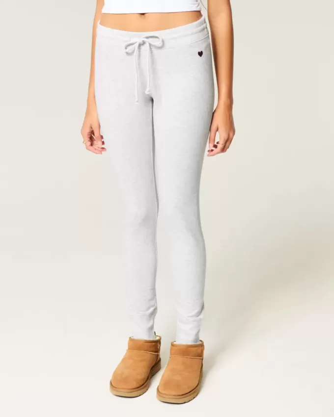 Heart Graphic Fleece Leggings