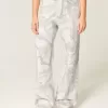 Heart Pocket Camo Wide-Leg Sweatpants