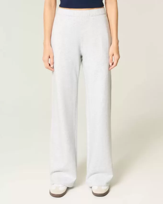 Heart Pocket Wide-Leg Sweatpants