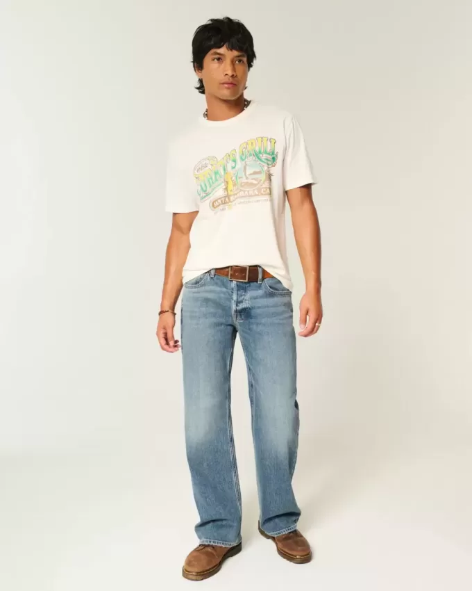 Hermosa Medium Wash Relaxed Bootcut Jeans