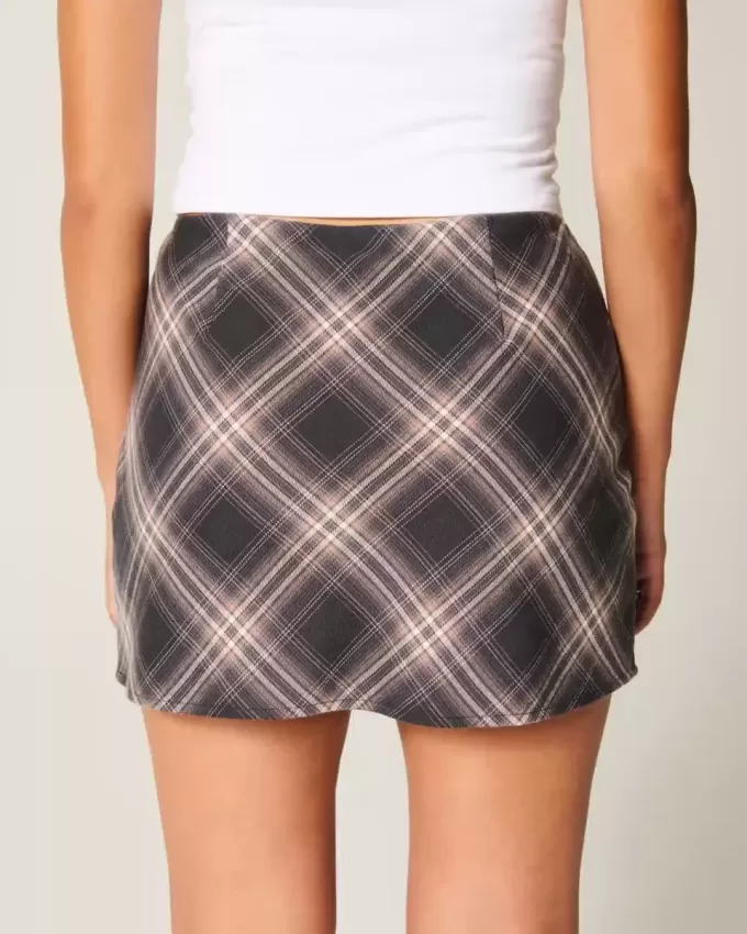 High-Rise A-Line Mini Skort