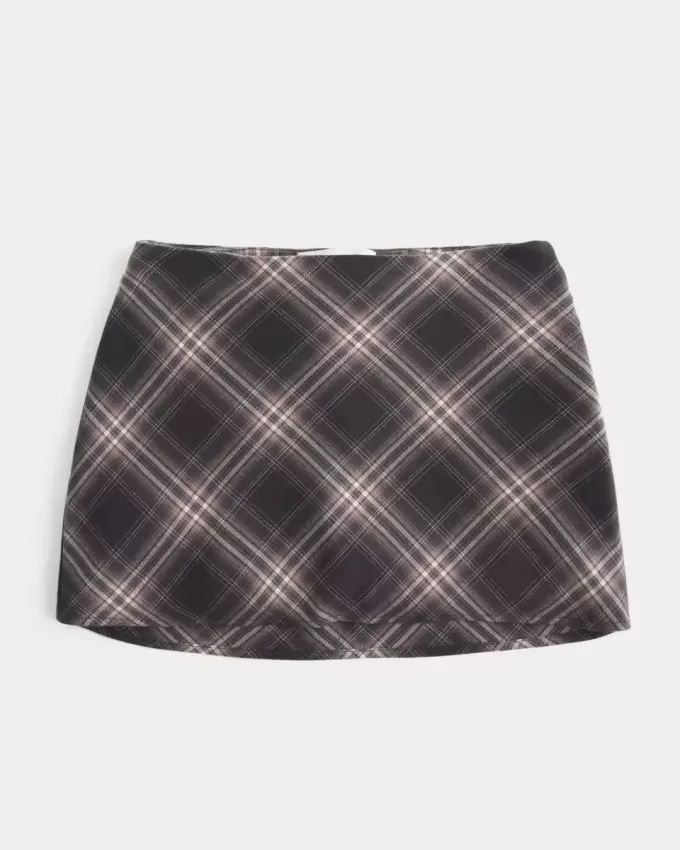 High-Rise A-Line Mini Skort