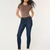 High-Rise Dark Wash Super Skinny Jeans