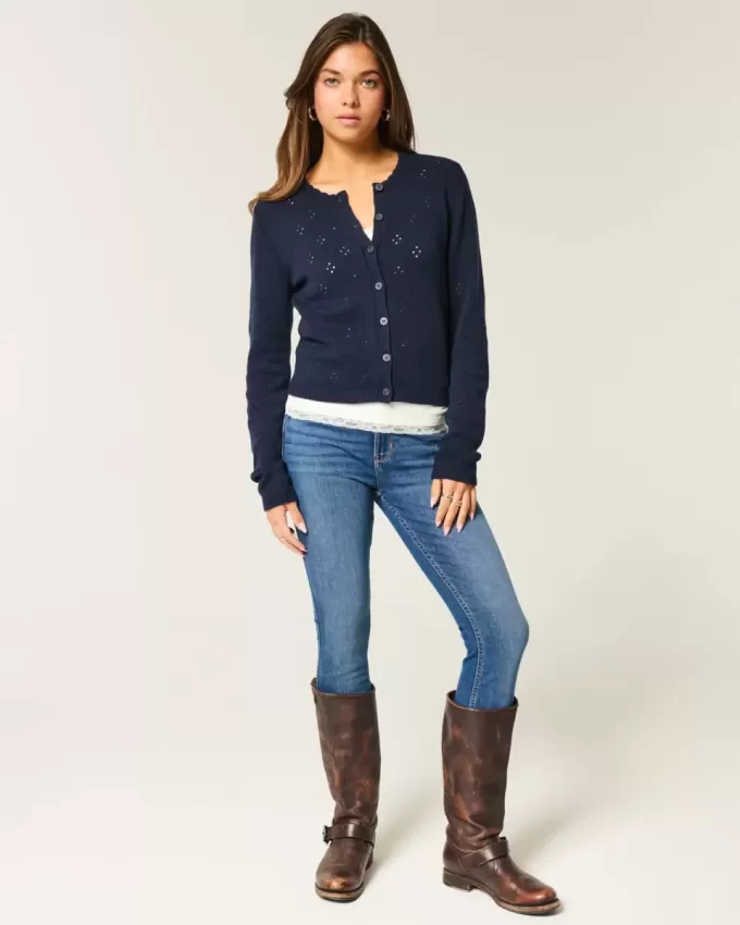 High-Rise Dark Wash Super Skinny Jeans