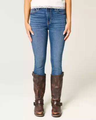 High-Rise Dark Wash Super Skinny Jeans