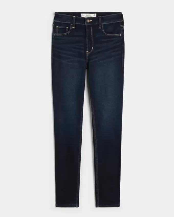 High-Rise Dark Wash Super Skinny Jeans
