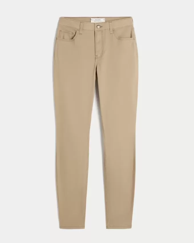 High-Rise Khaki Super Skinny Pants High-Rise Khaki Super Skinny Pants