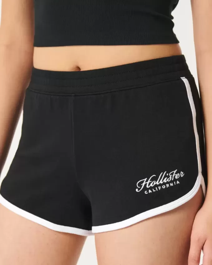 High-Rise Logo Shorts