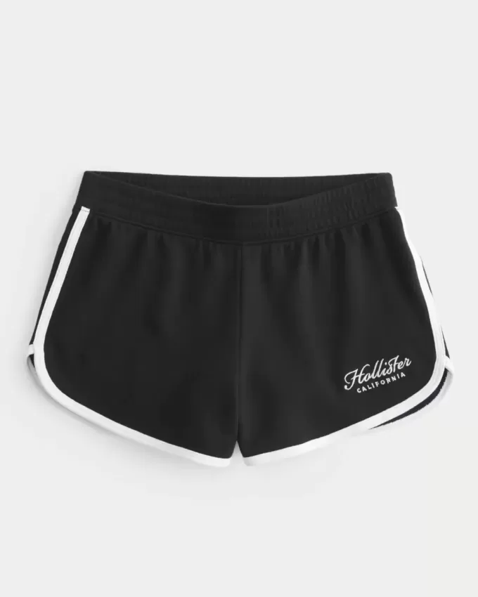 High-Rise Logo Shorts