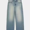 High-Rise Medium Wash Baggy Jeans