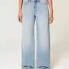High-Rise Medium Wash Baggy Jeans