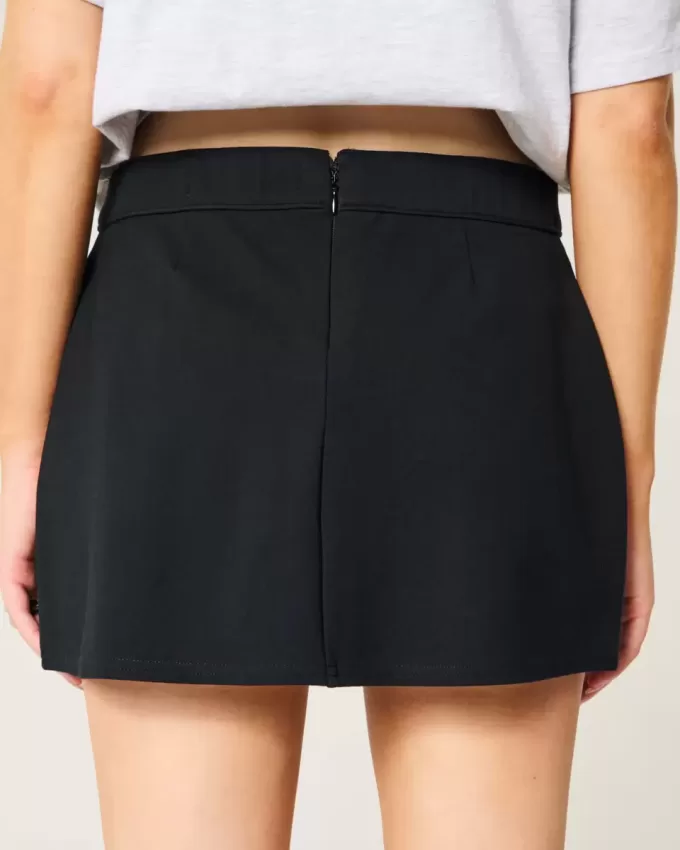 High-Rise Ponte A-Line Mini Skort