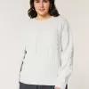 Hollister Comfy Cloud Cable-Knit Crew Sweater