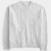 Hollister Comfy Cloud Cable-Knit Crew Sweater