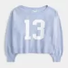 Hollister Comfy Cloud Easy Off-the-Shoulder Number Graphic Sweater