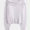 Hollister Comfy Cloud Foldover Off-the-Shoulder Sweater