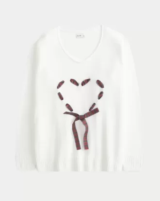 Hollister Comfy Cloud Oversized Heart Sweater