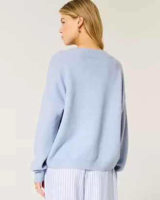 Hollister Comfy Cloud Oversized V-Neck Sweater