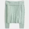 Hollister Comfy Cloud Stitchy Off-the-Shoulder Sweater