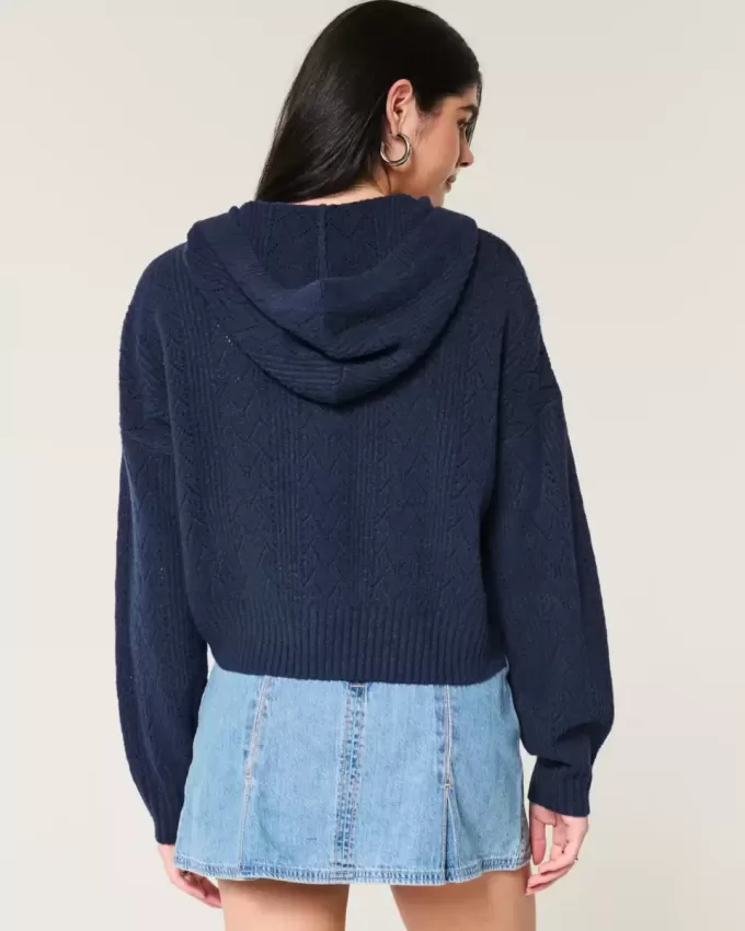 Hollister Comfy Cloud Zip-Up Sweater Hoodie